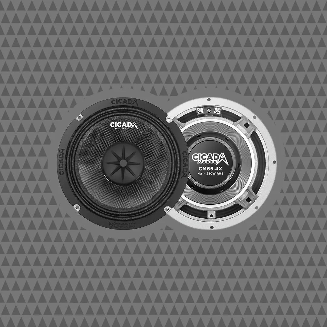 Cicada CM65 X 6.5 inch mid-bass speaker, front and back
