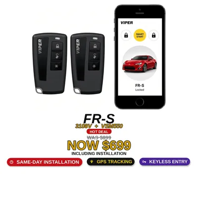 Scion FR-S con Viper 3108V + VSM550: Entrada sin llave, Rastreo GPS SmartStart, Alarma. Oferta $699 con instalación incluida, antes $899