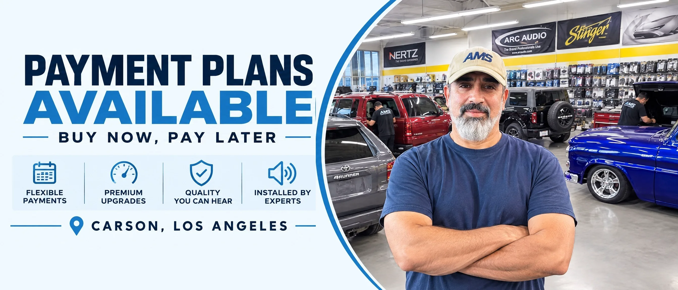 Planes de pago disponibles, compre ahora y pague después: Nick en Audio MotorSports, Carson, Los Ángeles