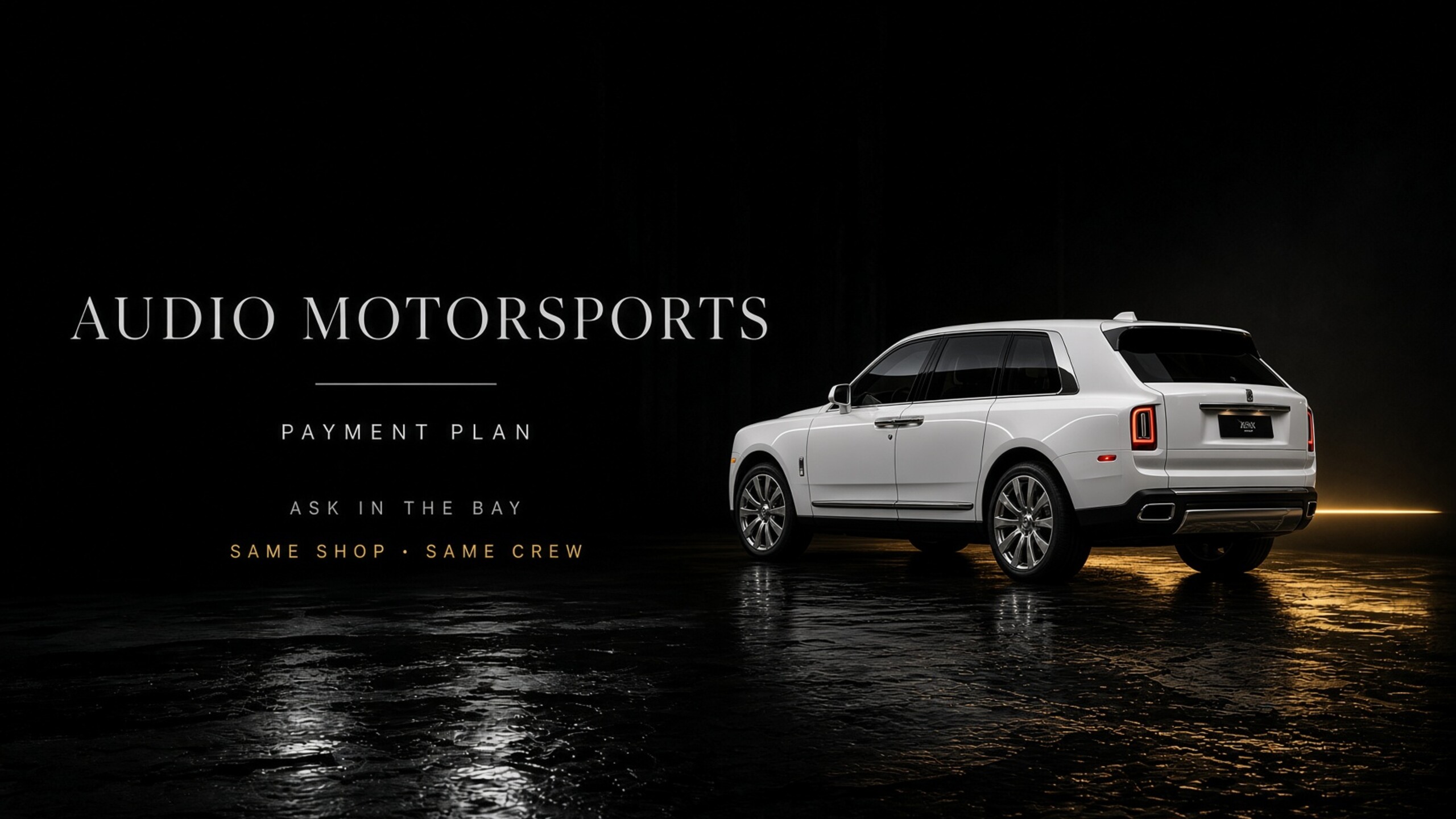 PAYMENT PLAN — AUDIO MOTORSPORTS