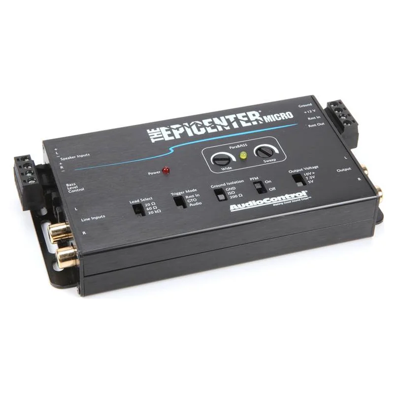 AudioControl Epicenter Micro Bass Restoration Processor, official product photo, sold and installed at Audio MotorSports in Carson