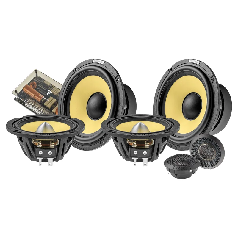 Focal Elite K2 Power ES 165 KX3E 6.5-inch 3-Way Component Kit, official product photo, sold and installed at Audio MotorSports in Carson
