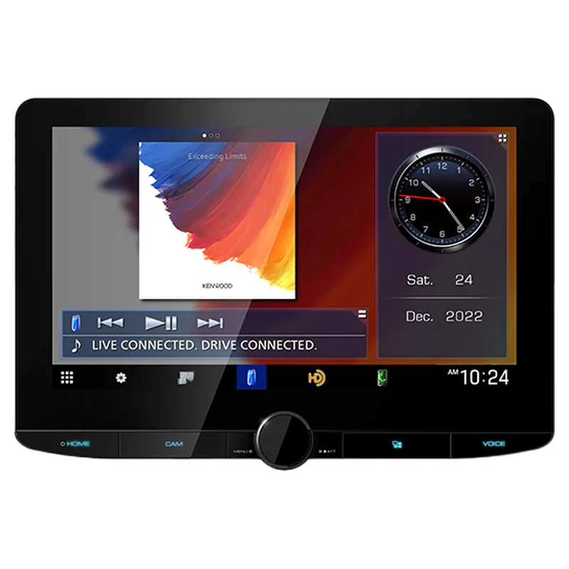 Kenwood DMX1037S 10.1-inch Floating Screen Receiver, official product photo, sold and installed at Audio MotorSports in Carson