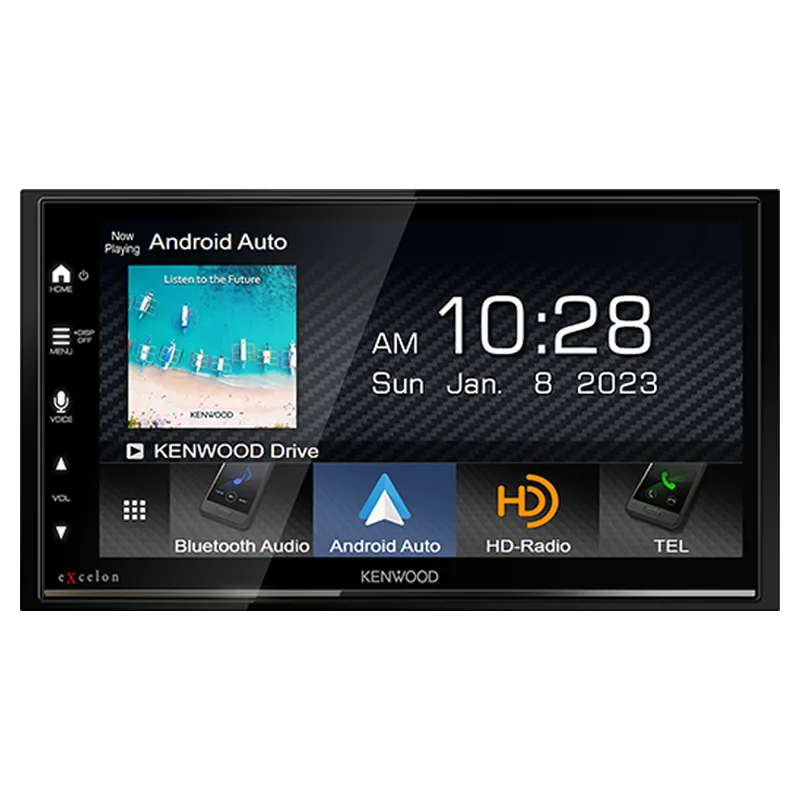 Kenwood Excelon DMX809S 6.75-inch Wireless CarPlay Receiver, official product photo, sold and installed at Audio MotorSports in Carson