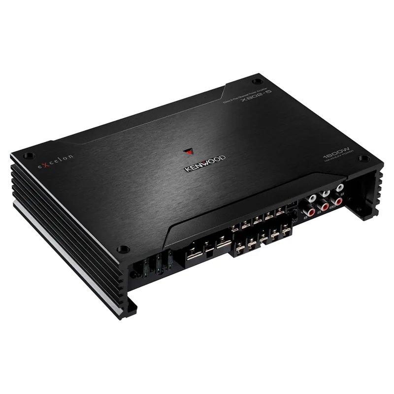 Kenwood Excelon X802-5 5-Channel Amplifier, official product photo, sold and installed at Audio MotorSports in Carson