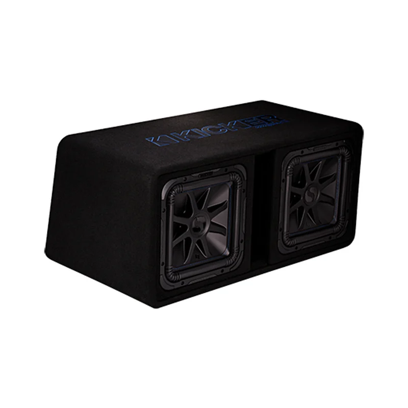 Kicker 44DL7S122 Dual 12-inch L7S Loaded Enclosure, official product photo, sold and installed at Audio MotorSports in Carson