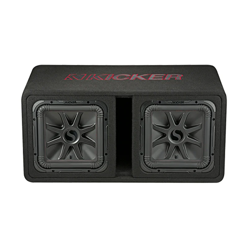 Kicker 45DL7R122 Dual 12-inch L7R Loaded Enclosure, official product photo, sold and installed at Audio MotorSports in Carson