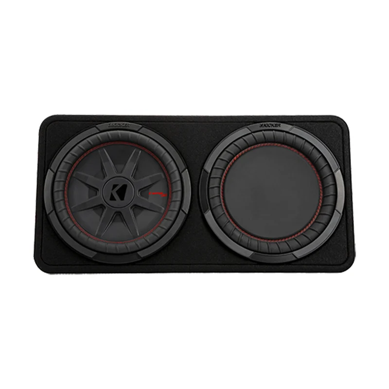 Kicker 48TCWRT122 12-inch CompRT Thin Loaded Enclosure, official product photo, sold and installed at Audio MotorSports in Carson
