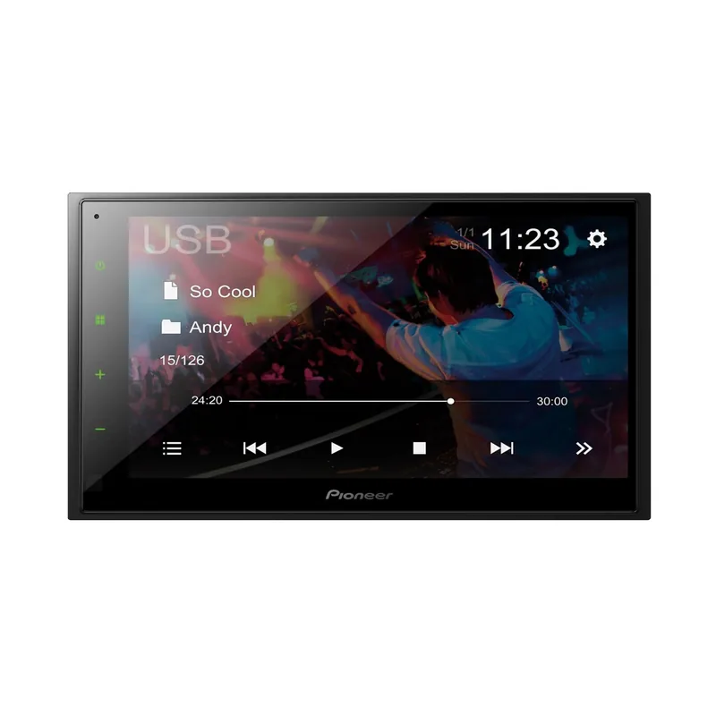 Pioneer DMH-342EX 6.8-inch Bluetooth Touchscreen Receiver, official product photo, sold and installed at Audio MotorSports in Carson