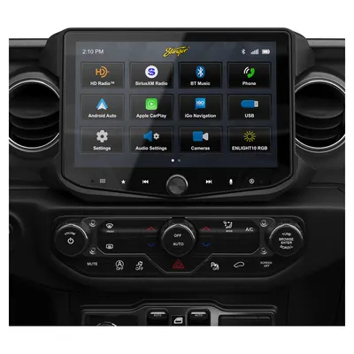 Stinger HORIZON10 RB10JW18X 10-inch Radio Kit for Jeep Wrangler JL 2018–2023/Gladiator JT 2020–2023