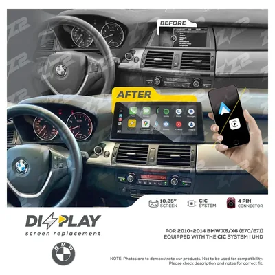 ZZ-2 DZZ-CIC-X5-X6-E70-E71-10-LHD 10.25-inch DIZZPLAY Screen for 2010–2014 BMW X5/X6 (E70/E71) CIC
