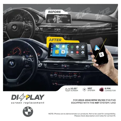 ZZ-2 DZZ-NBT-X5-X6-F15-F16-10-UHD 10.25-inch DIZZPLAY Screen for 2013–2016 BMW X5/X6 (F15/F16) NBT