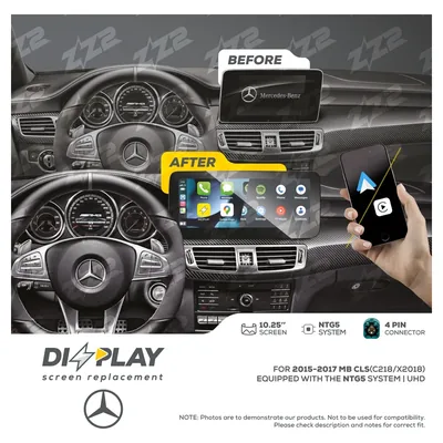 ZZ-2 DZZ-NTG5-CLS-C218-10-UHD 10.25-inch DIZZPLAY Screen for 2015–2017 Mercedes-Benz CLS (C218/X218) NTG5