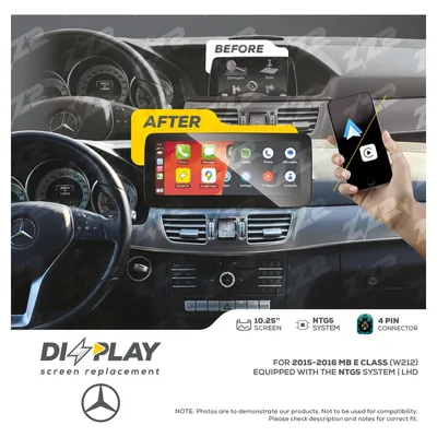 ZZ-2 DZZ-NTG5-E-W212-10-LHD 10.25-inch DIZZPLAY Screen for 2016 Mercedes-Benz E-Class (W212) NTG5