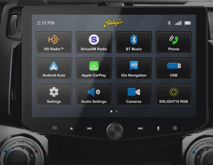 Stinger Horizon10 10 inch radio installed in a Toyota 4Runner