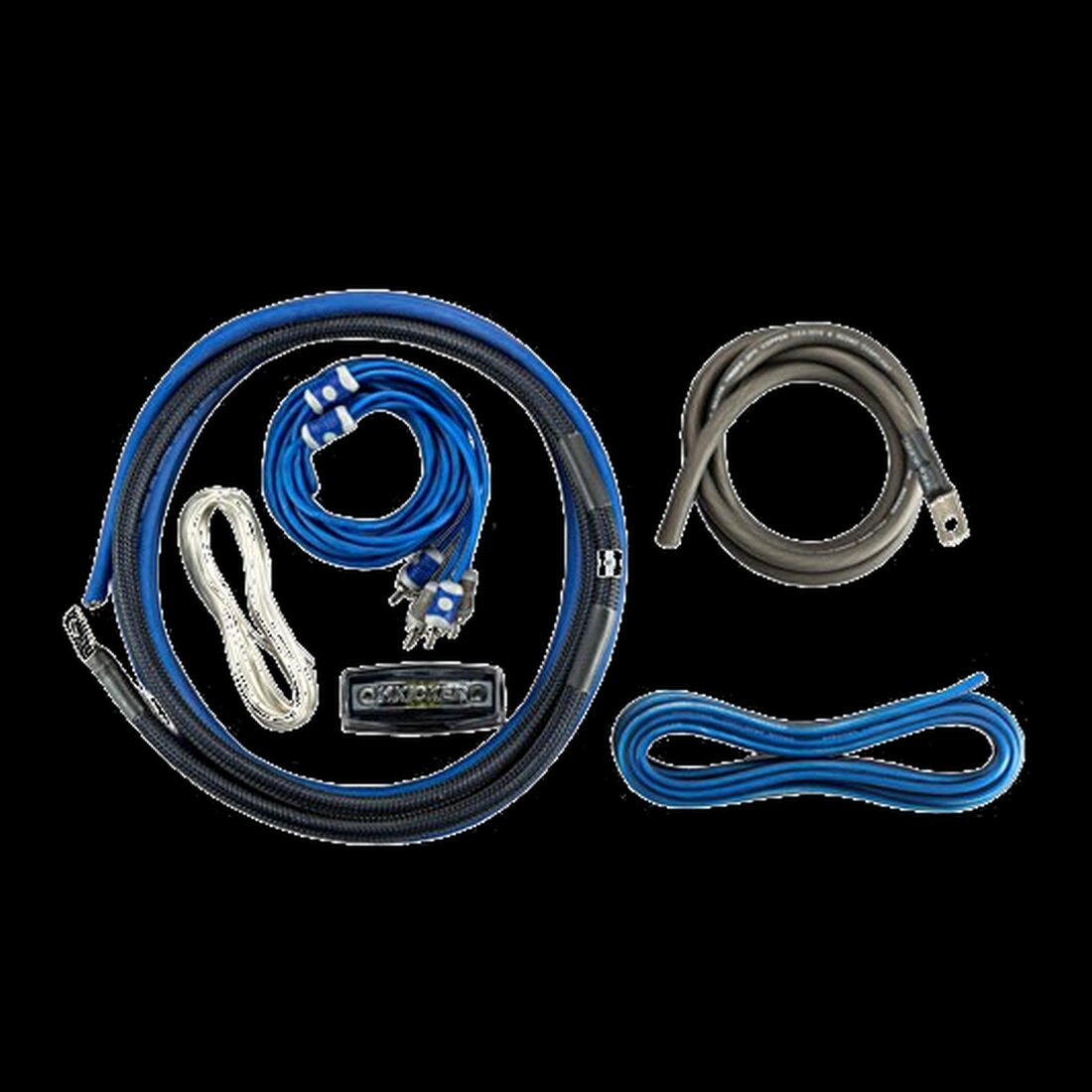 Amp wiring kit cables and connectors