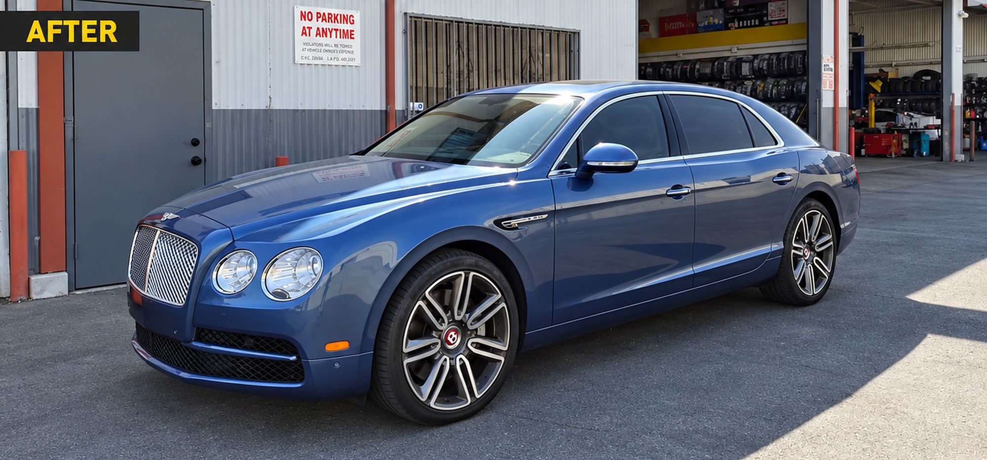 Bentley Flying Spur after window tint