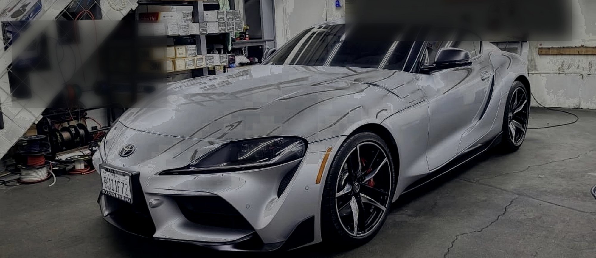 Solar window tint on this Toyota Supra