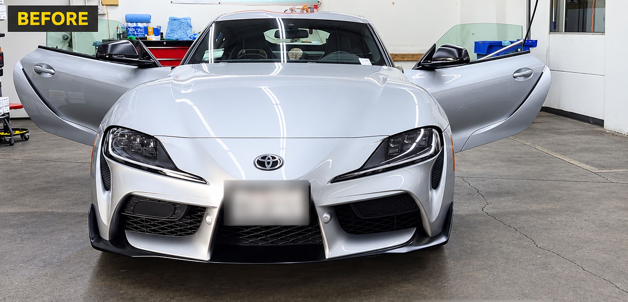 Toyota Supra before window tint