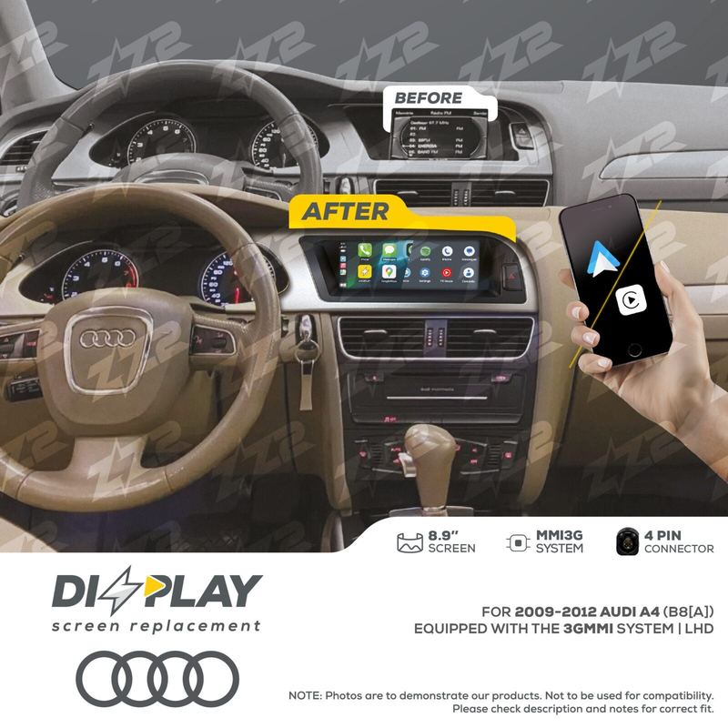 ZZ-2 DIZZPLAY Audi A4 / S4 B8 A 2009-2012 3G MMI