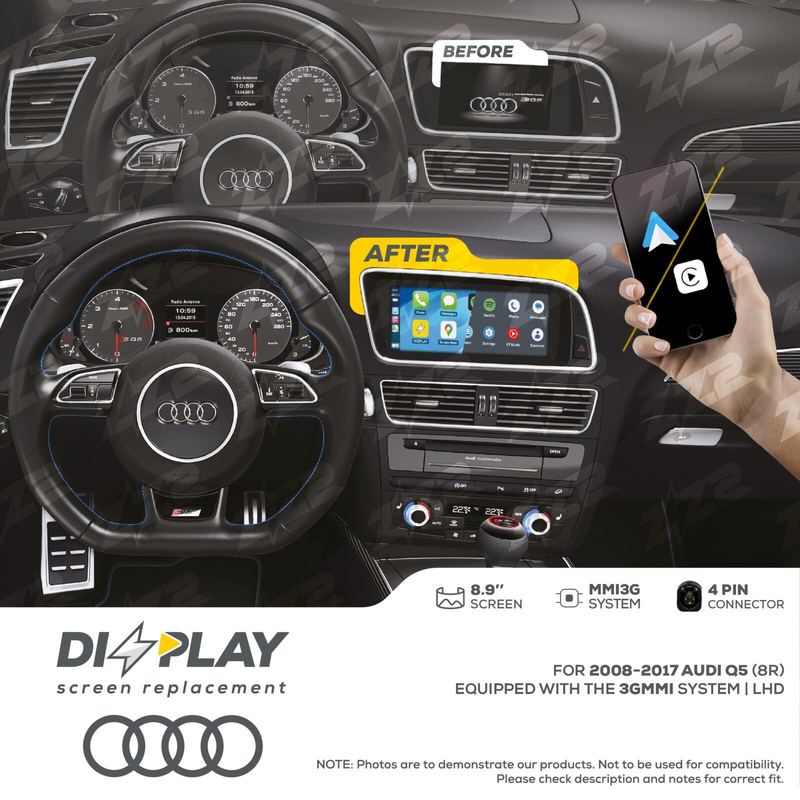 ZZ-2 DIZZPLAY Audi Q5 8R 2008-2017 3G MMI