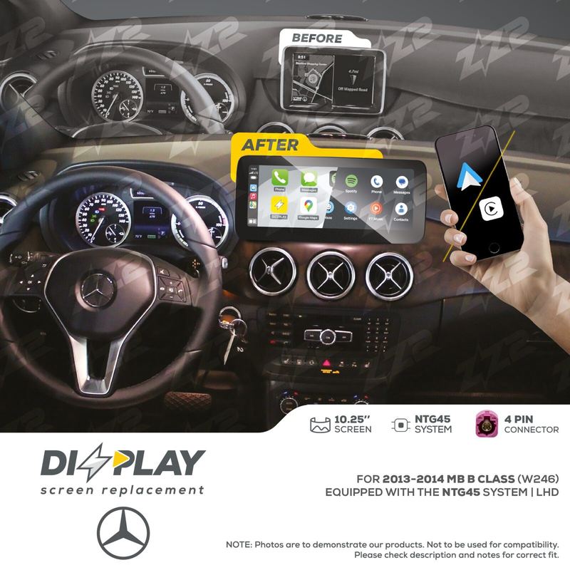 ZZ-2 DIZZPLAY Mercedes-Benz B-Class W246 2013-2014 NTG45