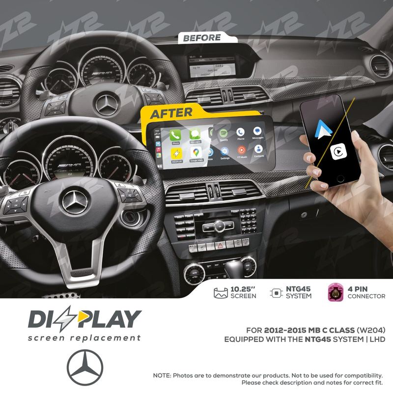 ZZ-2 DIZZPLAY Mercedes-Benz C-Class W204 2012-2014 NTG45