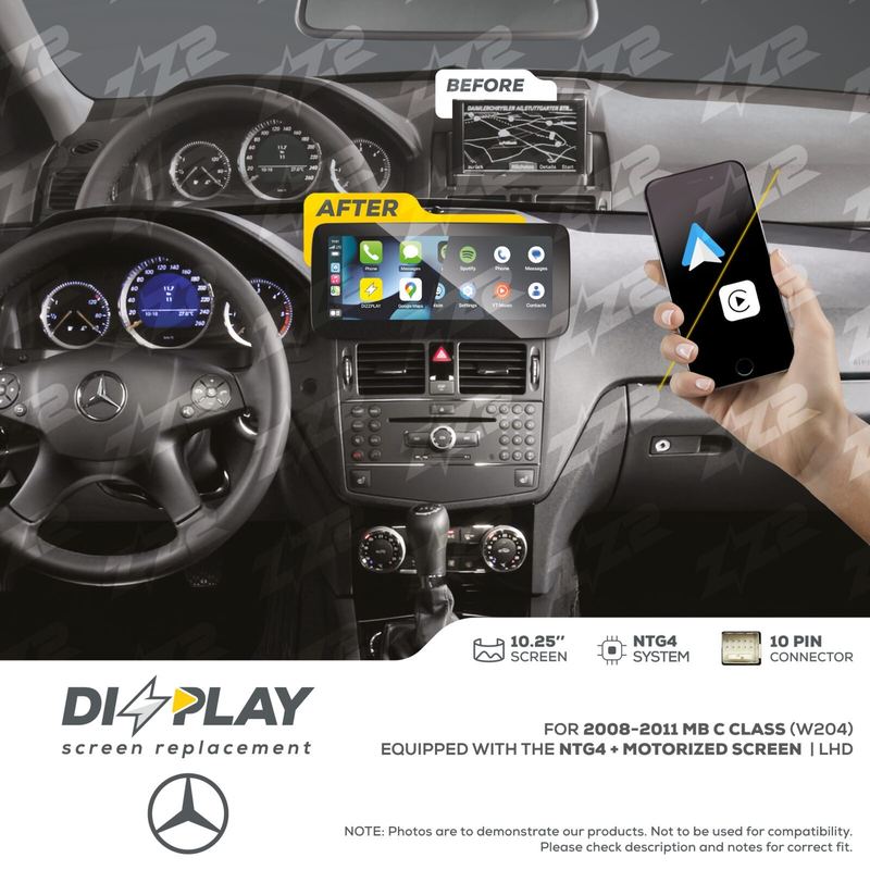 ZZ-2 DIZZPLAY Mercedes-Benz C-Class W204 2008-2011 NTG4