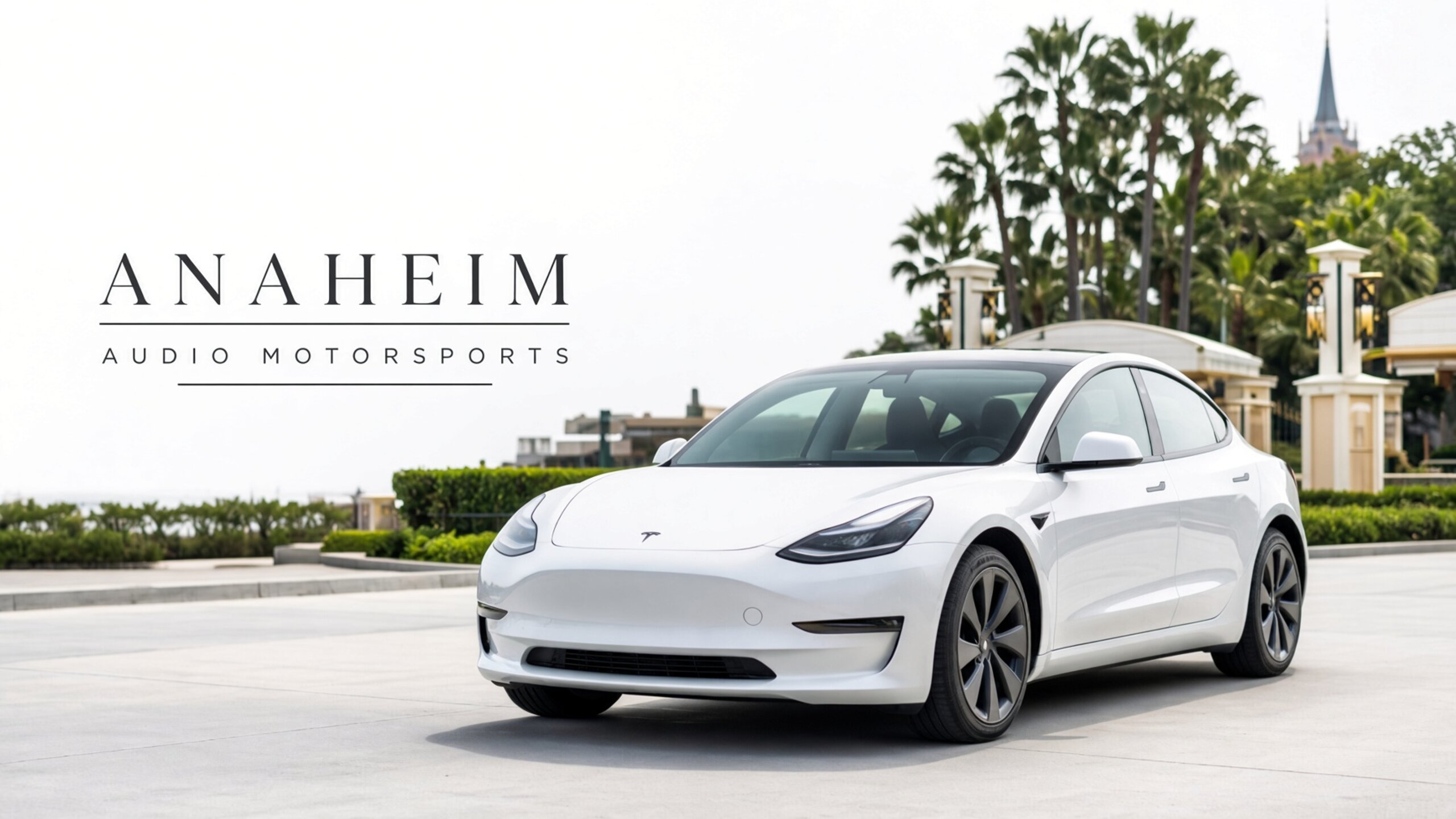 Tesla window tint for Anaheim — Tesla Tint LA at Audio MotorSports on Avalon