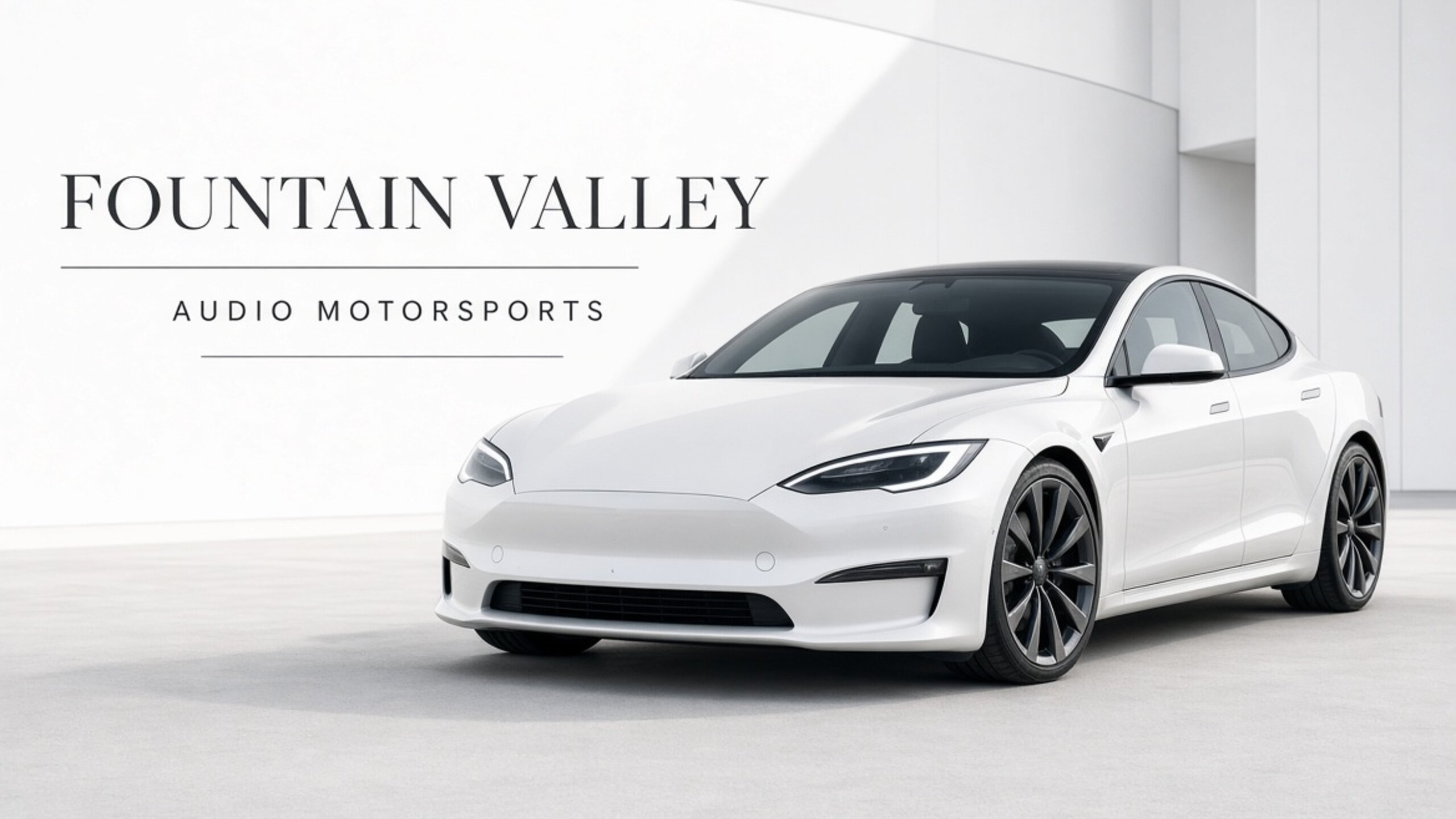 Tesla window tint for Fountain Valley — Tesla Tint LA at Audio MotorSports on Avalon
