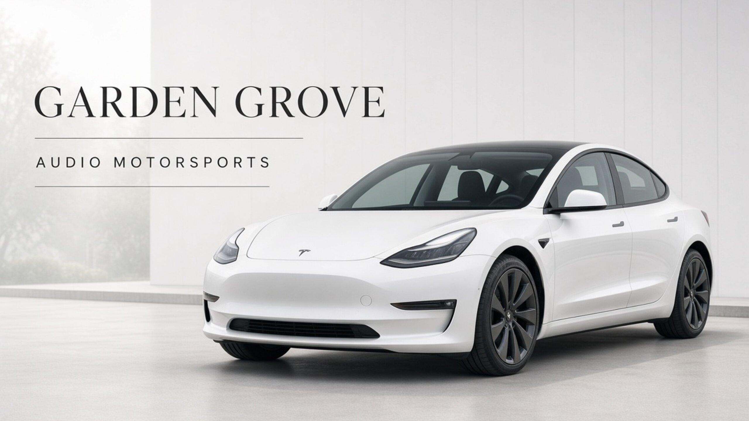 Tesla window tint for Garden Grove — Tesla Tint LA at Audio MotorSports on Avalon