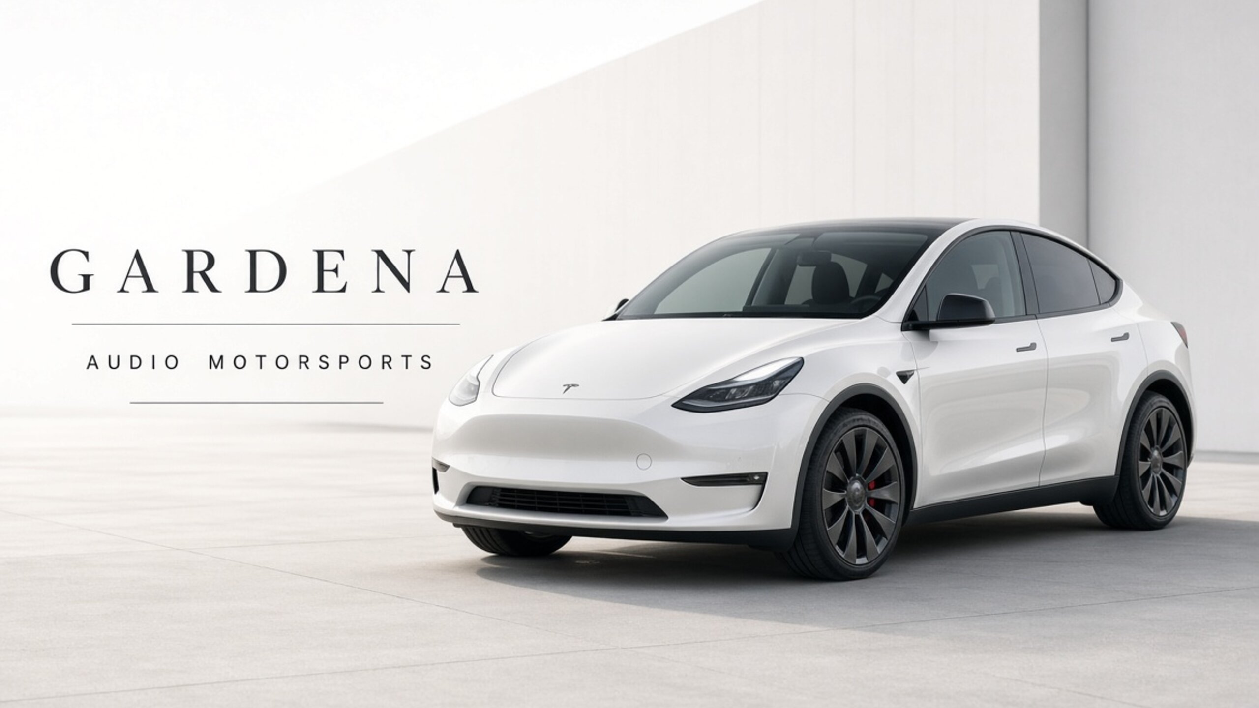 White Tesla with tinted glass — Tesla window tint for Gardena at Tesla Tint LA