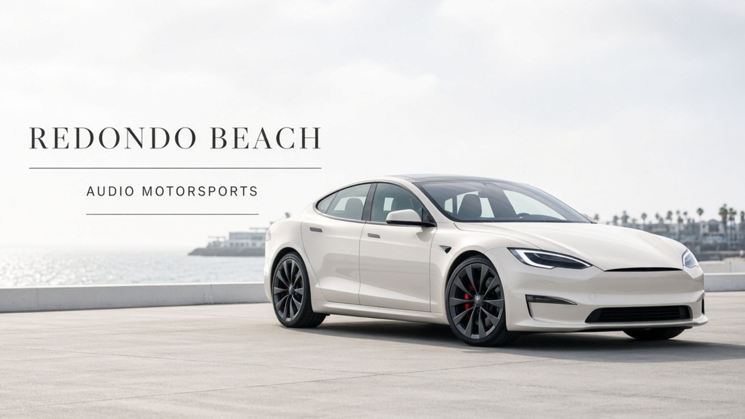 White Tesla with tinted glass — Tesla window tint for Redondo Beach at Tesla Tint LA