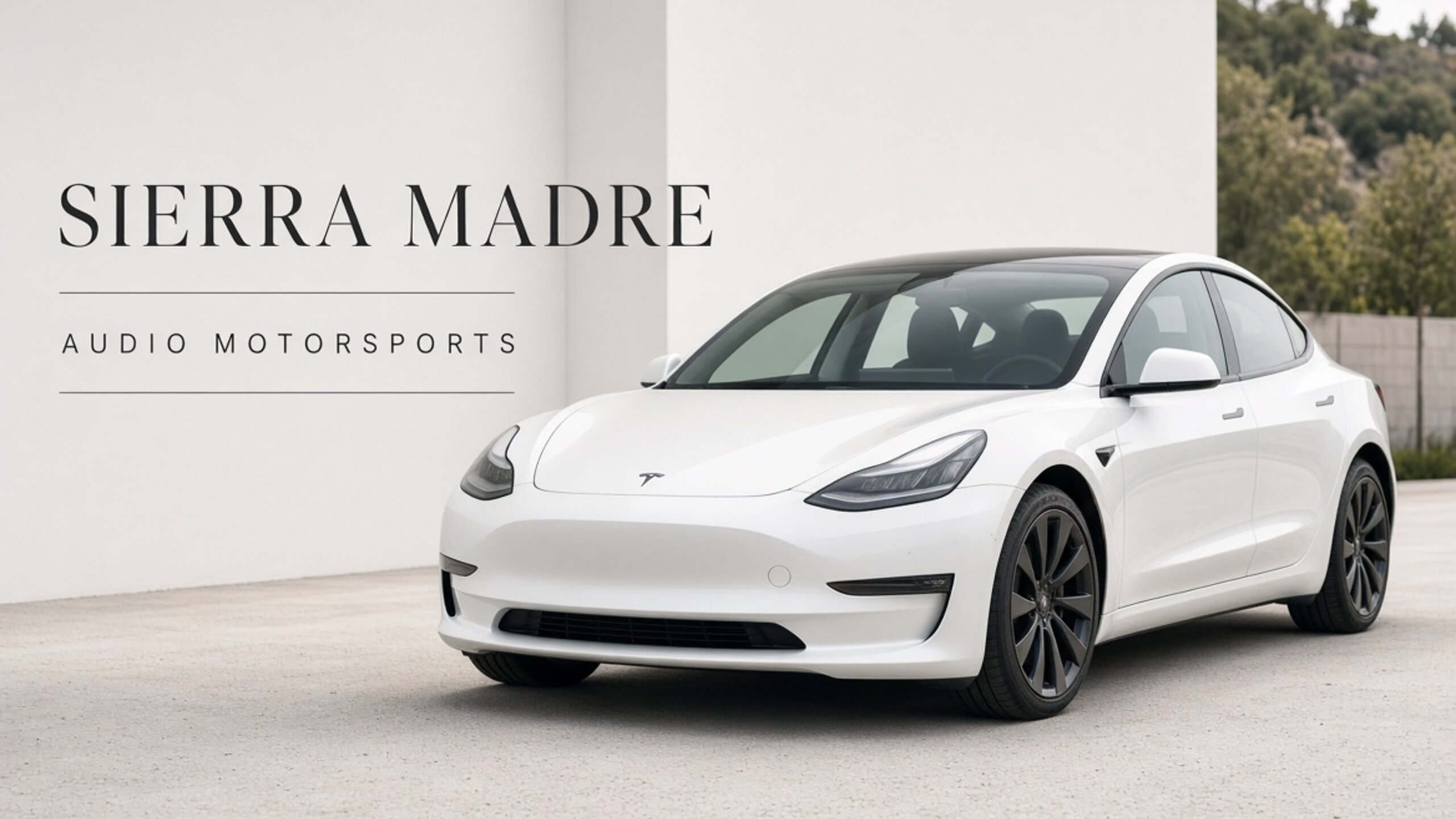 Tesla window tint for Sierra Madre — Tesla Tint LA at Audio MotorSports on Avalon