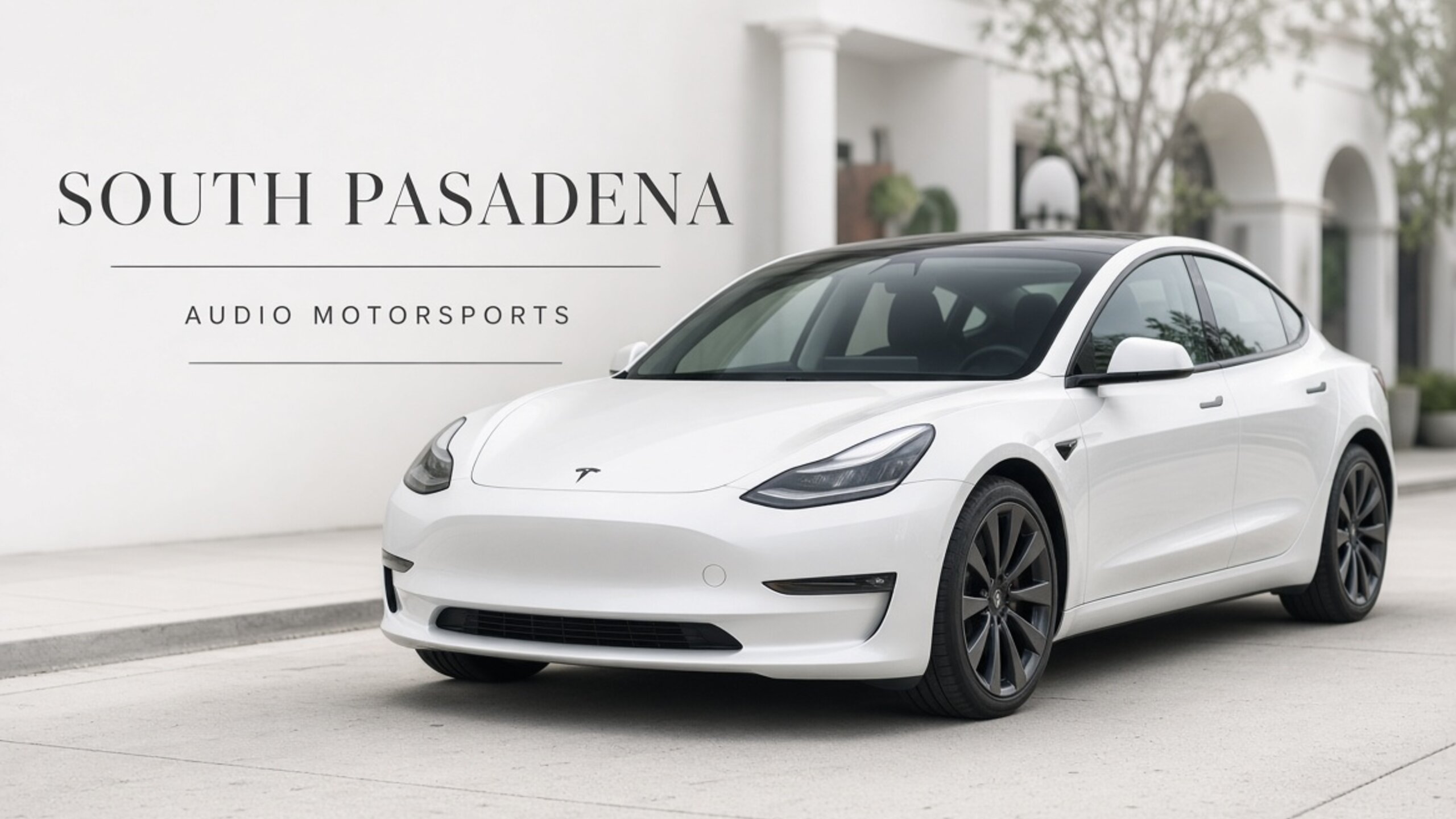 Tesla window tint for South Pasadena — Tesla Tint LA at Audio MotorSports on Avalon