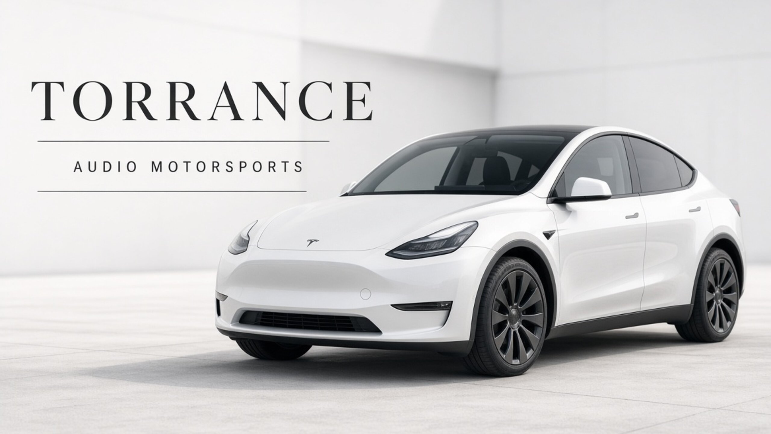 White Tesla with tinted glass — Tesla window tint for Torrance at Tesla Tint LA
