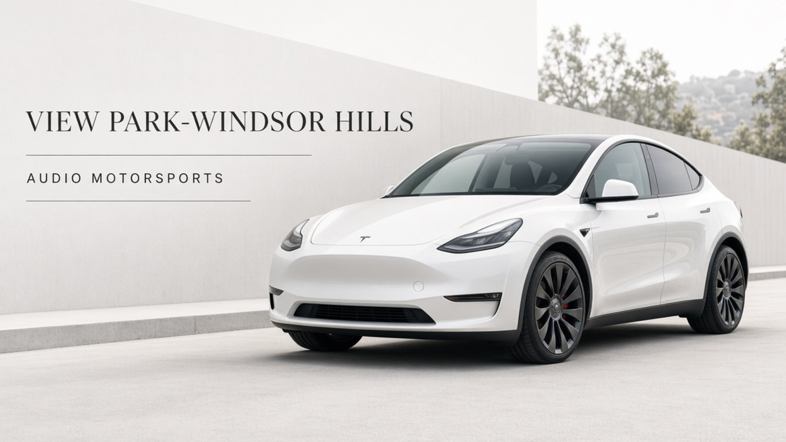 Tesla window tint for View Park-Windsor Hills — Tesla Tint LA at Audio MotorSports on Avalon