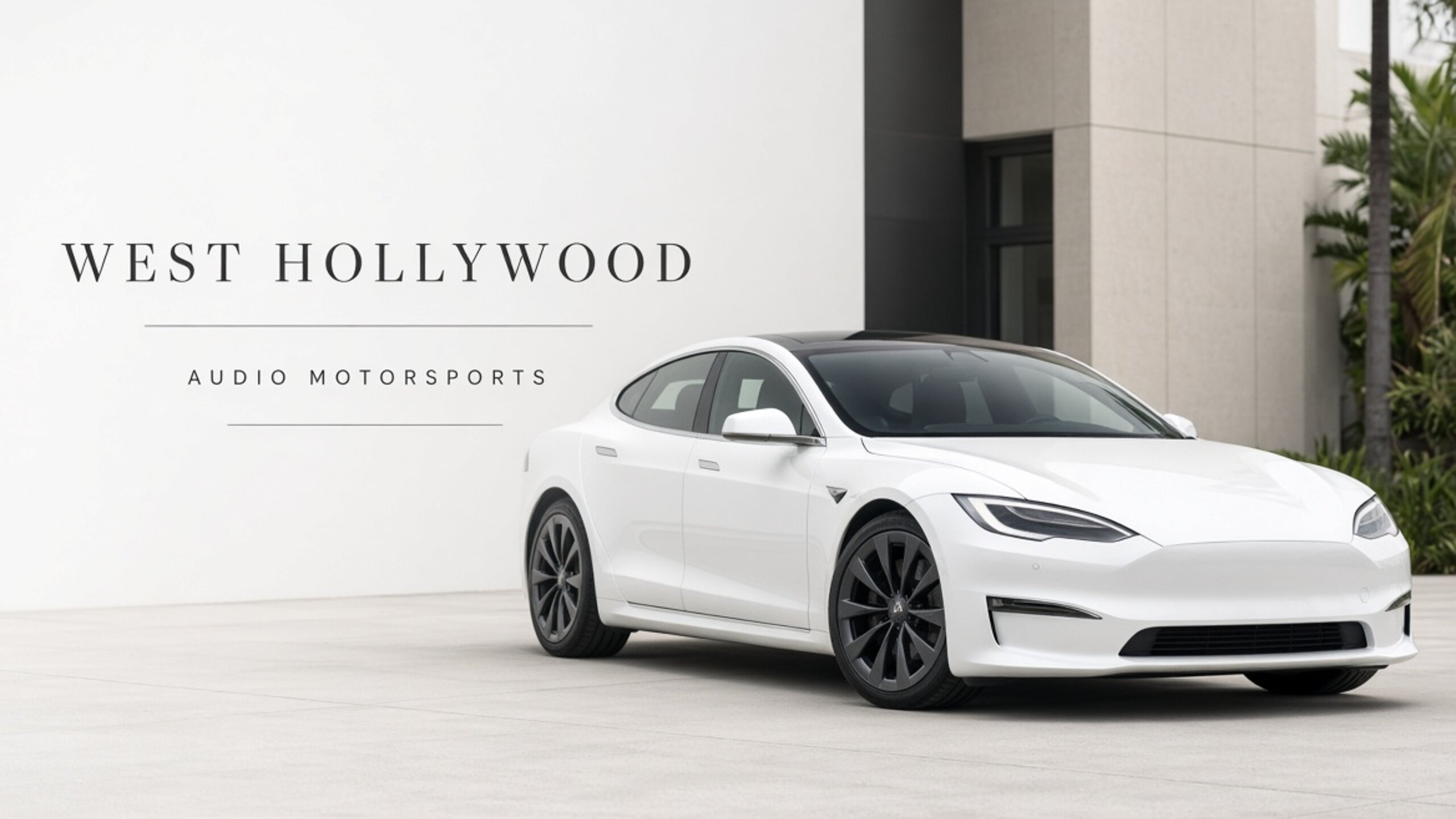 Tesla window tint for West Hollywood — Tesla Tint LA at Audio MotorSports on Avalon