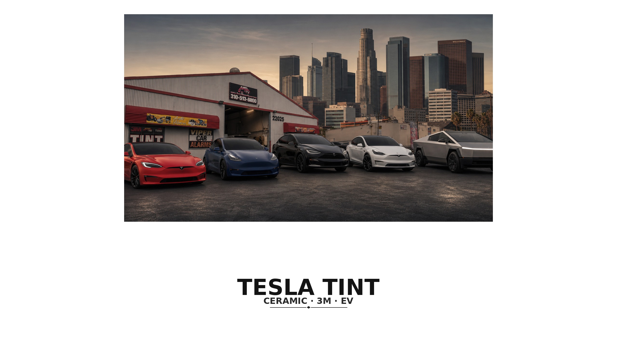 Polarizado de vidrios Tesla en Tesla Tint LA
