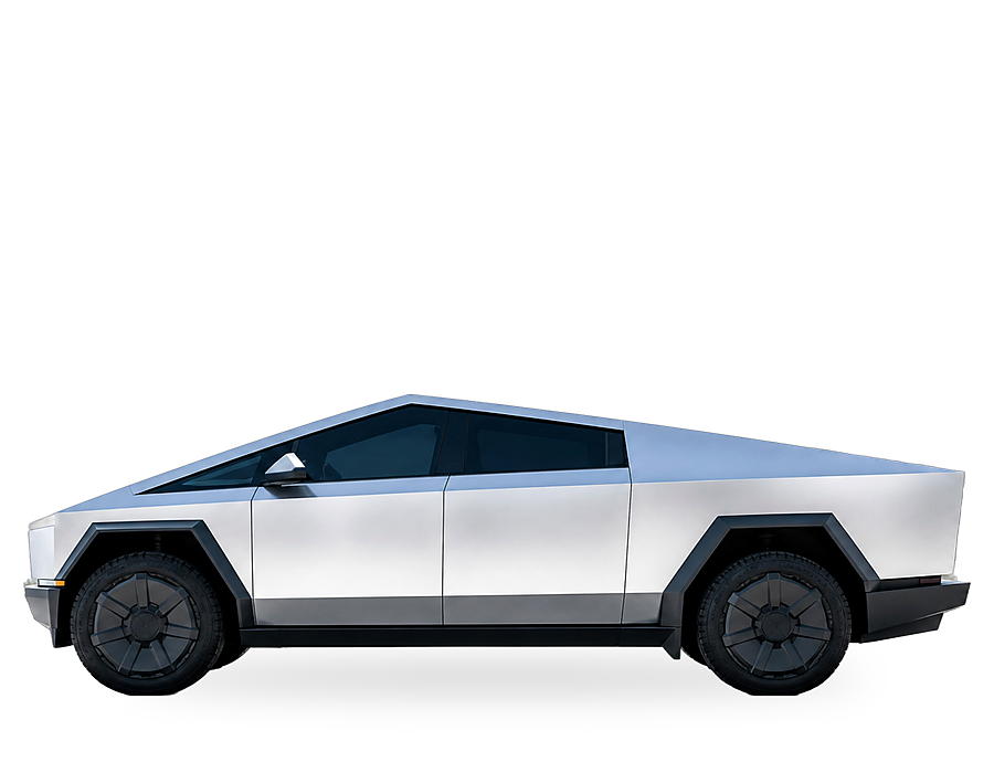 Tesla Cybertruck con polarizado Solar Ceramic en los dos vidrios de puerta y los dos vidrios de bolsillo